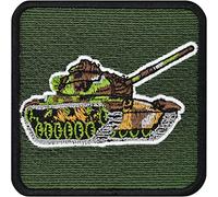 Military Patch Tank Sticker for Fabrics | Iron-on Tactical Morale Patch Tank Unit Military Emblem | sew-on Fabric Applique for Clothing and Leather | 75x75 mm