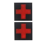 Military Patches,Reflective Medic Patches, Infrared IR EMS EMT MED Tactical Medical Red Cross Morale Hook and Loop Badge First Aid Decorative Appliques, 2 Pieces