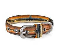 Military Plane Landing On Airforce Runways Against Beautiful Dusky Dog Collar Adjustable Pet Collar Stainless Steel D-Ring Collar Oxford Cloth Cat Collar Strap with Metal Buckle for Small Medium Dog