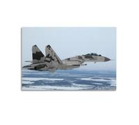 Military Posters Su-35 Sukhoi Poster Decorative Painting Canvas Wall Art Picture Print Modern Family Bedroom Decor 12x18inch(30x45cm)