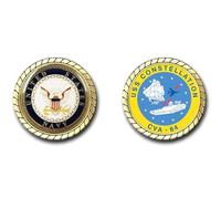 Military Productions USS Constellation CVA-64 US Navy Challenge Coin