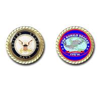 Military Productions USS Ronald Reagan CVN-76 US Navy Challenge Coin