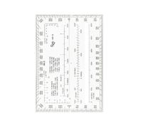 Military Protractor with 1:5000 & 1:25000 Scales - 152x105mm Translucent Coordinate Measuring Tool for Map Reading
