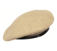 Military Pure Wool Army Desert Ops Sand Beret Medium Cap