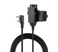 Military Radio Headset PTT Cable Noise Reducing U94 Compatible with UV5R Mobile Adapter 2 PIN Type Headset for Tactical Communication