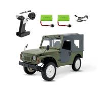 Military RC Rock Truck, 4WD High-Simulation Remote Control Off-Road Crawler with LED Lights & 7.4V Battery, 2.4G Proportional Control Drift Vehicle for Adults