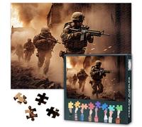 Military Resilience Tactical Battle 1000 Piece Puzzle for Adults