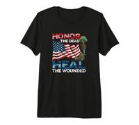 Military Service Honor The Dead Heal The Wounded Warrior Premium T-Shirt