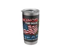 Military Service Honor the Dead Heal the Wounded Warrior Stainless Steel Insulated Tumbler