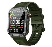 Military Smart Watch for Men 1.96 Inches Outdoor Sports Smartwatch with Answer/Make Call,Fitness watch,Blood Oxygen,Heart Rate and Sleep Monitor Compatible with iPhone and Android (Military Green)