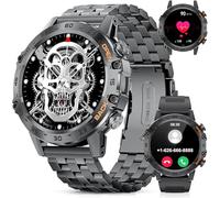 Military Smart Watch for Men(Answer/Dial Calls),100 Sports Modes, 5ATM Waterproof Fitness Watch with Heart Rate/SpO2/Blood Pressure for Android and iOS,1.39''HD DIY Screen Smartwatch