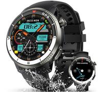 Military Smart Watch for Men(Answer/Dial Calls), Accurate GPS with Compass Direction,Fitness Watch With 15 Day Battery,170+ Sports,5ATM Waterproof,1.43''HD DIY Screen Smartwatch for Android,Iphone