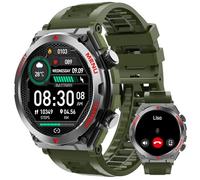 Military Smart Watch for Men (Answer/Make Call), 1.52" HD Smartwatch for Android Phones/iPhone, 100+ Sport Mode Fitness Tracker with Heart Rate, SpO2, Stress and Sleep Monitor, IP68 Waterproof