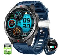 Military Smart Watch Men Fitness Tracker: 1.8" HD Touch Screen 1100mAh Battery for iPhone Android 3ATM Waterproof Blood Oxygen Heart Rate Monitor Answer Make Call Step Counter Digital Sport Smartwatch