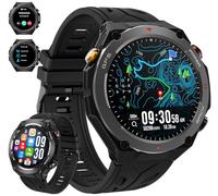 Military Smart Watch with GPS, Pressure/Altitude/Compass, Rugged Smartwatch for Men with 650mAh Extra-Large Battery, Answer/Make Call, 100+ Sports Mode, Metal Body Fitness Tracker for Android iOS