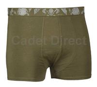 Mil-Tec Boxer Shorts Skull 2-pack 11200101- Olive