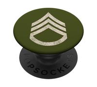 Military Staff Sergeant Stripes Sarge Rank Insignia PopSockets Swappable PopGrip