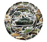 Military Stickers Pack for Kids 50 PCS Tank Stickers Tank Decals for Water Bottles Skateboard Laptop Luggage Party Supplies Luggage Phone Case Skateboard Refrigerator