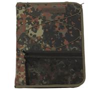 MILITARY STUDENT CADET ZIP UP TACTICAL WRITING CASE MAP COVER A4 FLECKTARN CAMO