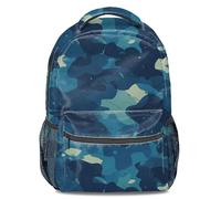 Military Style Colorful Camo Print Backpack, Fashion Geometric Pattern Daypack, Lightweight Bookbag for Men, Women, Kids, and Teens (print 3)