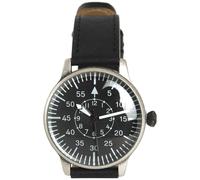 MILITARY STYLE MENS PILOT WRIST WATCH VINTAGE BLACK LEATHER STRAP WITH GIFT BOX