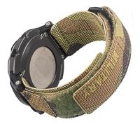 Military Style Watch Strap for Casio Protrek PRG-200/250/260/280/500/550/5000 & PRW-2000/2500/3500/3510/5000/5100/5050/510 & PAW-2000, Durable Nylon Hook & Loop Casio Band, Green-2, L（6.8"-8.8
