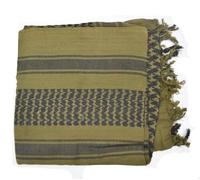 Military Surplus British Army Shemagh Scarf- In Olive, Black & Tan (Olive)