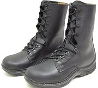 Military Surplus Swiss Army Para Combat Boots Black Leather | Heavy Duty Tactical Military Boots | Durable Waterproof Work & Hiking Boots | Mens UK Size 7.5
