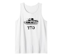 Military T-70 Tank - Red Army WWII Tank Top