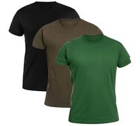 Military T-shirt Black/Forest Green/Bottle Green - 3 pcs.