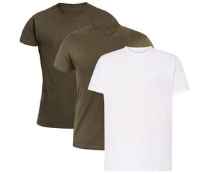 Military T-shirt Forrest Green/Khaki/White - 3 pcs.