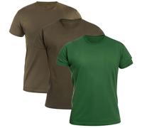 Military T-shirt Khaki/Forest Green/Bottle Green - 3 pcs.
