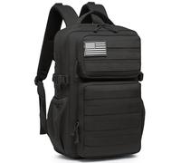 Military Tactical Backpack for Men Waterproof Daypack 3 Day Assault Pack Molle Bag with Water Bottle Holder, Black, 30L US, Tactical Backpack