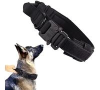 Military Tactical Dog Collar Adjustable Pet Collar Dog Outdoor Camping Training Hunting Collar Medium And Large Dog German Shepherd Labrador Multi Collar,Black,XL