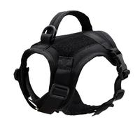 Military Tactical Durable Nylon Cat Harness Vest With Control Handle Military Tactical Cat Harness Cat Outdoor Small And Medium Dogs And Cats Training Walking Camping Harness,Black