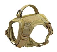 Military Tactical Durable Nylon Cat Harness Vest With Control Handle Military Tactical Cat Harness Cat Outdoor Small And Medium Dogs And Cats Training Walking Camping Harness,Khaki