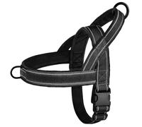 Military Tactical Reflective Nylon Dog Training Camping Harness Vest For Labrador Shepherd Golden Retriever Bulldog,Black,L