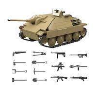 Military Tank Building Block Set - 702PCS 38T Tank Destroyer Brick Kit, WWII German Armored Vehicle Model, Home Office Decor, Army Toys for Kid, Gift for History Enthusiasts