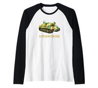 Military Tank - Sturmtiger Tank Raglan Baseball Tee