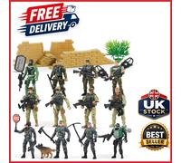 Military Toy Soldiers Playset 16PCs with Army, Marine, Special Police Figures