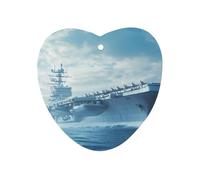 Military USS Enterprise Battleship Fight Jets Funny Car Air Freshener Automotive Aromatherapy Tablets for Rearview Mirror Wardrobe Shoe Cabinet