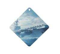 Military USS Enterprise Battleship Fight Jets Funny Car Air Freshener Automotive Aromatherapy Tablets for Rearview Mirror Wardrobe Shoe Cabinet