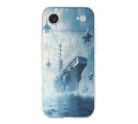 Military USS Enterprise Battleship Fight Jets Print Phone Case TPU Anti-fingerprint Protective Cover Compatible with iPhone 17/17 Air/17 Pro/17 Pro Max