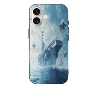Military USS Enterprise Battleship Fight Jets Print Phone Case TPU Anti-fingerprint Protective Cover Compatible with iPhone 17/17 Air/17 Pro/17 Pro Max