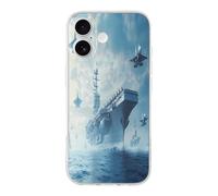 Military USS Enterprise Battleship Fight Jets Print Phone Case TPU Anti-fingerprint Protective Cover Compatible with iPhone 17/17 Air/17 Pro/17 Pro Max