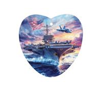 Military USS Enterprise Battleships Fight Jets Car Aromatherapy Tablets Air Freshener Hanging Scented Cards for Rooms Bathrooms Wardrobe Love form