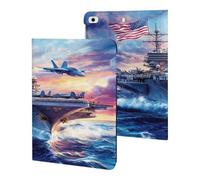 Military USS Enterprise Battleships Fight Jets Compatible with iPad Protective Case