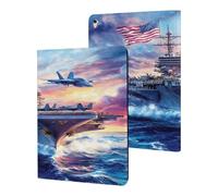 Military USS Enterprise Battleships Fight Jets Compatible with iPad Protective Case