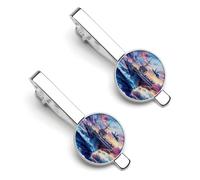 Military USS Enterprise Battleships Fight Jets Tie Clips for Men Shirt Necktie Bar Pinch Mens Suit Tie Accessories Silver Tack Pins Cufflinks