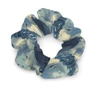 Military USS Enterprise Yorktown-Class Battleshipp Hair Ties Elastic Hair Bands Cute Ponytail Holders for Thick Or Thin Hair